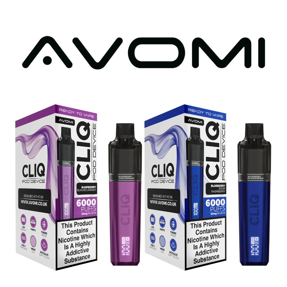 Avomi Cliq Pre-filled Pod Kit - Oxford Vapours - Begin Your Vaping Journey With Oxford Vapours