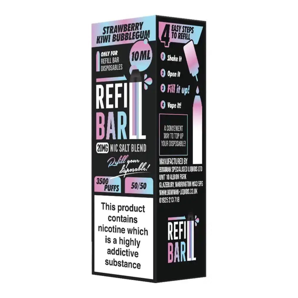 Bowmans Refill Bar 10ml Nic Salts - Oxford Vapours - Begin Your Vaping Journey With Oxford Vapours