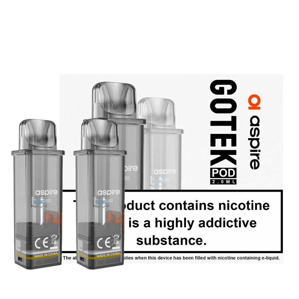 Aspire GoTek X Replacement Pods - Oxford Vapours Oxford Vapours Aspire GoTek X Replacement Pods - Oxford Vapours Oxford Vapours