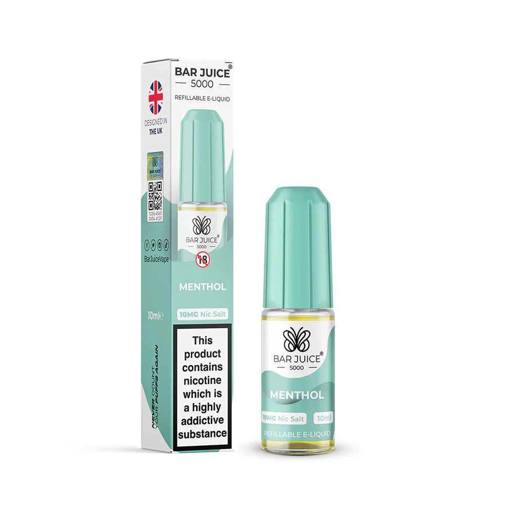 Menthol 10ml Nic Salt by Bar Juice 5000 - Oxford Vapours - Begin Your Vaping Journey With Oxford Vapours