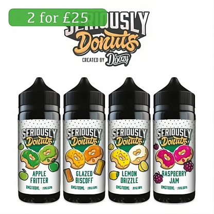 Doozy Vape Seriously Donuts 100ml Shortfills - Oxford Vapours - Begin Your Vaping Journey With Oxford Vapours