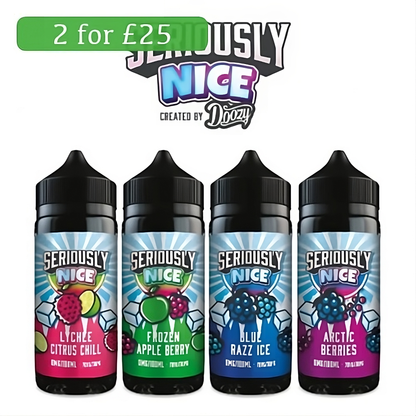 Doozy Vape Seriously Nice 100ml Shortfills - Oxford Vapours - Begin Your Vaping Journey With Oxford Vapours