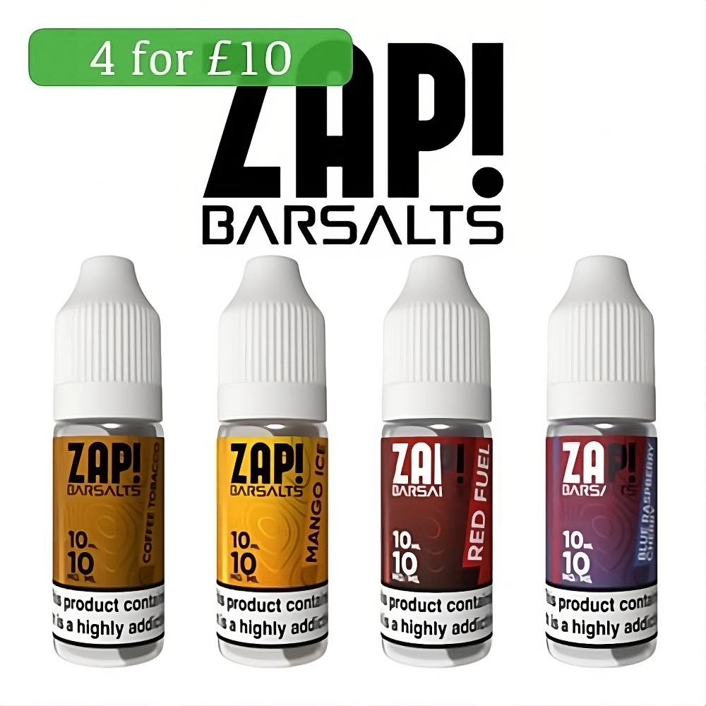 Zap! Bar Salts 10ml Nic Salts