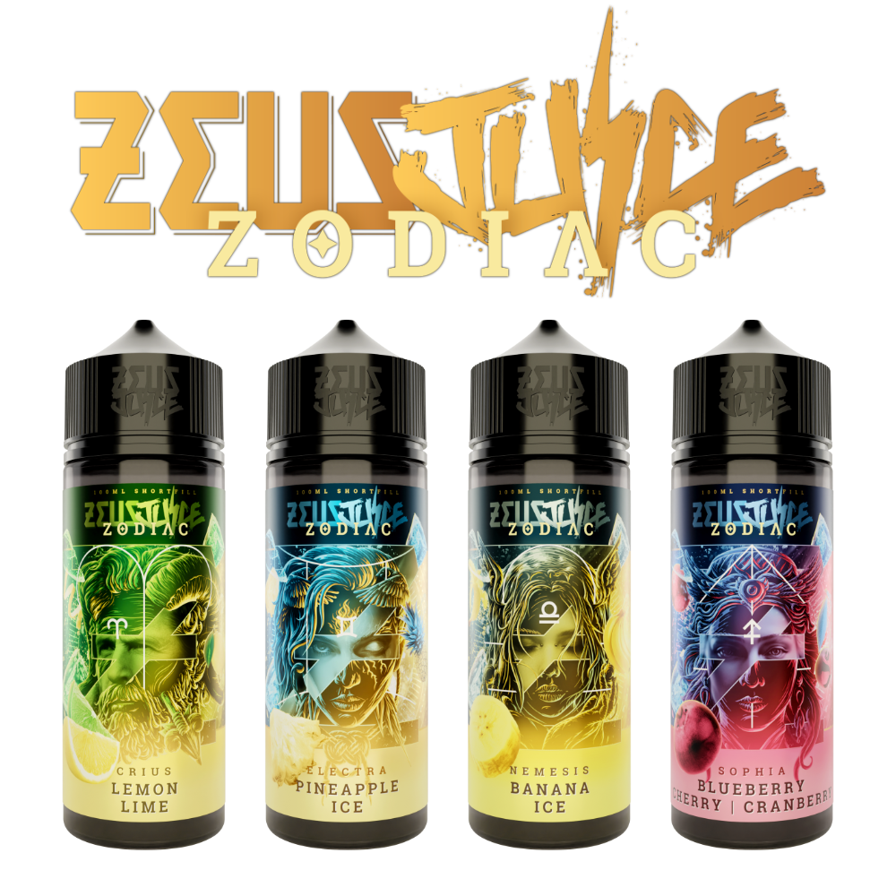 Zeus Juice Zodiacs 100ml Shortfills - Oxford Vapours