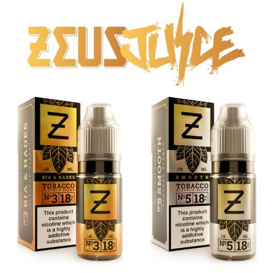 Zeus Juice Tobacco Blend 10ml Freebase - Oxford Vapours